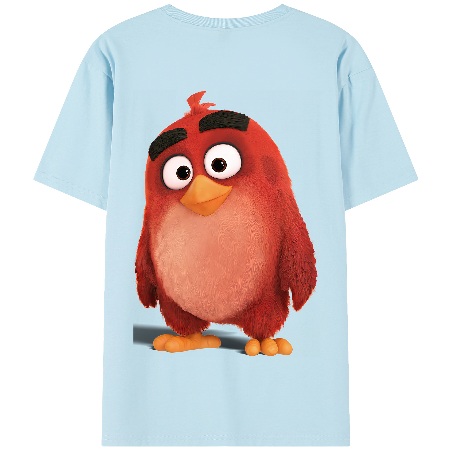 （画像用） Angry Birds アングリーバード 綿100％半袖Tシャツ（背面プリント）
